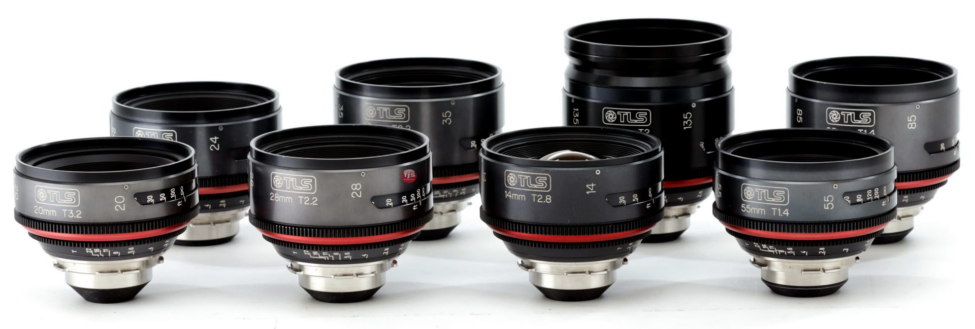 USED CANON FD TLS REHOUSED SET OF 9:14 20 24 28 35 55 85135mm SOLD