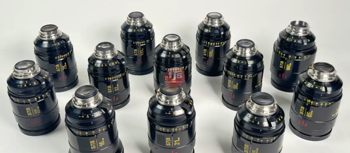 Cooke S7 group of 12 lenses